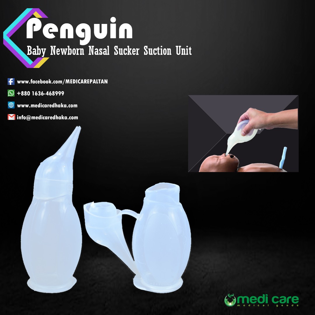 Penguin Baby Newborn Nasal Sucker Suction Unit