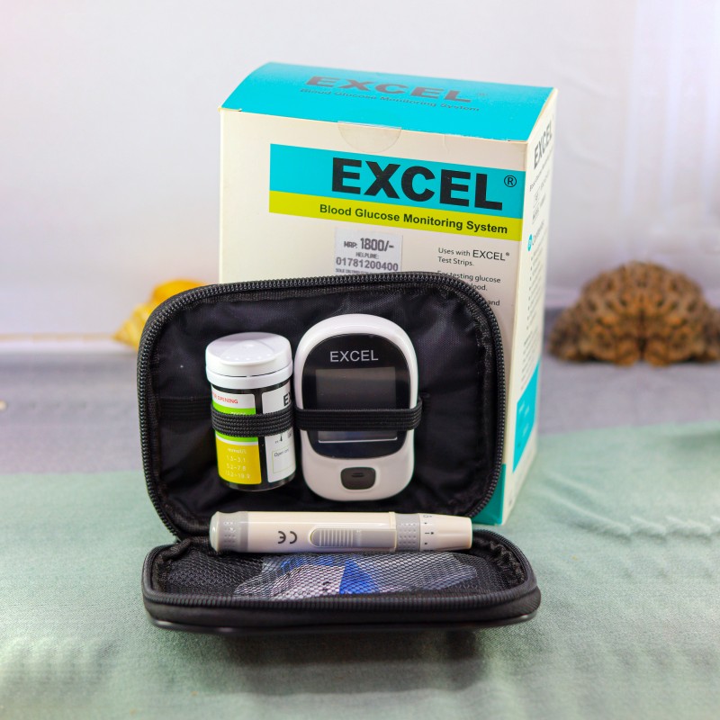 Excel Blood Glucose Monitoring System Glucometer