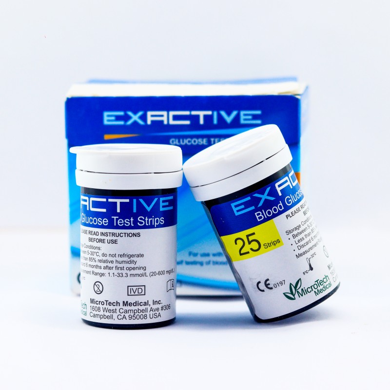 Exactive Vital Blood Glucose Meter Testing Strips