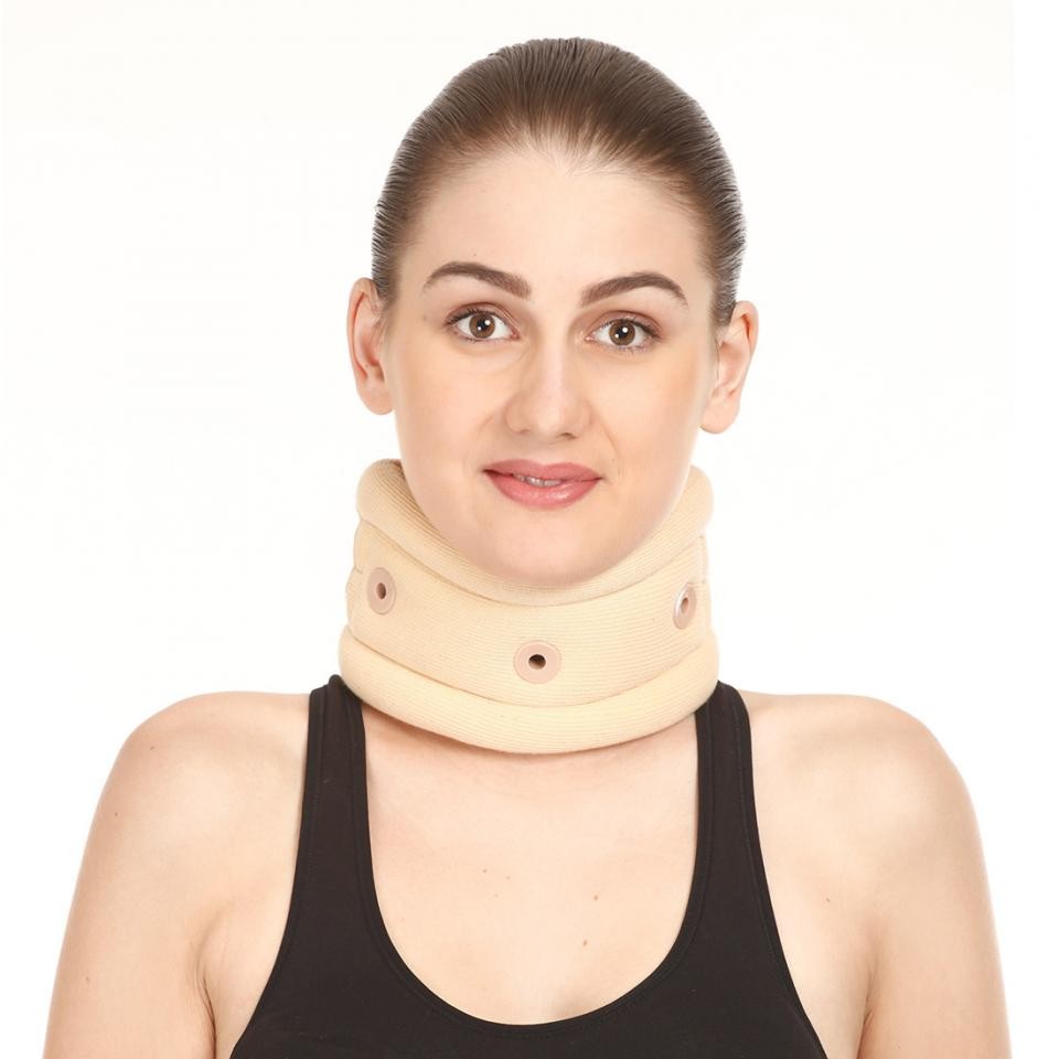 Soft Cervical Collar with Chin Support (Cervical Collar for Neck Pain/Neck Belt for pain/Orthopaedic Neck Collars/Foam Neck Collar)